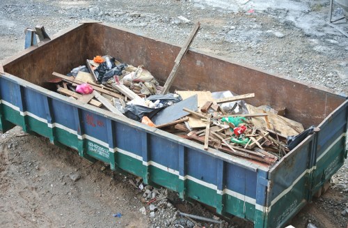 Modern entrance of a property clearance service in Redbridge