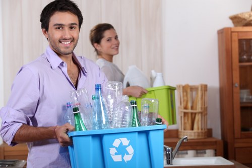 Waste removal process in action in Redbridge